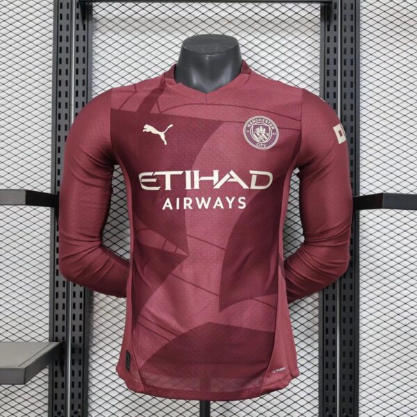 Manchester city fc Tercera equipacion / Player version / Manga larga