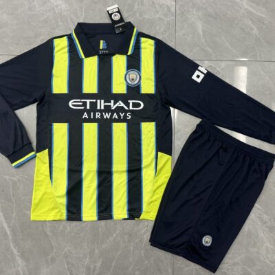 Manchester city fc Visitante / Kid version / Fan version / Manga larga