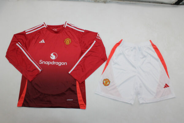 Manchester United Fc Local / Kid version / Fan version / Manga Larga