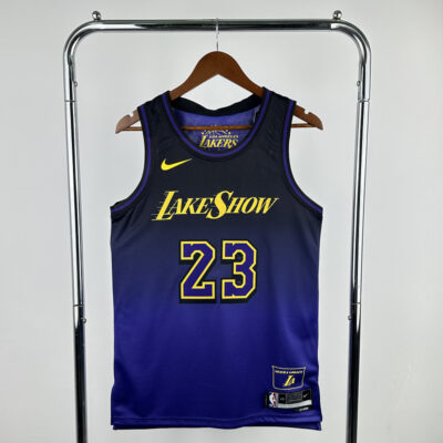 Los Angeles Lakers Purpura oscuro / James / Fan version