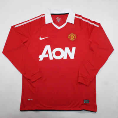Machester United Fc Local / Fan version / Manga larga / Retro 10-11