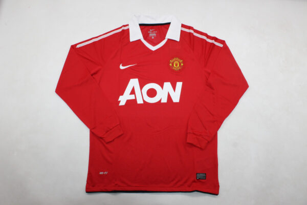 Machester United Fc Local / Fan version / Manga larga / Retro 10-11