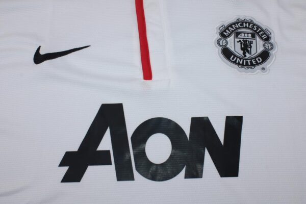 Machester United Fc Visitante blanca / Fan version / Retro 13-14 - Imagen 4