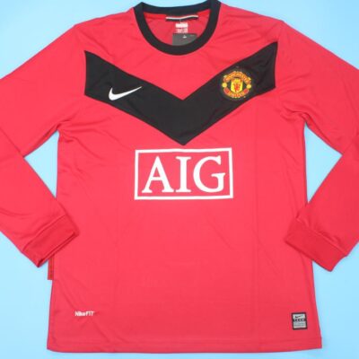 Machester United Fc Local / Fan version / Manga larga / Retro 09-10
