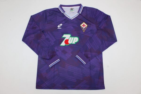 ACF Fiorentina Local / Fan version / Manga Larga / Retro 92-93