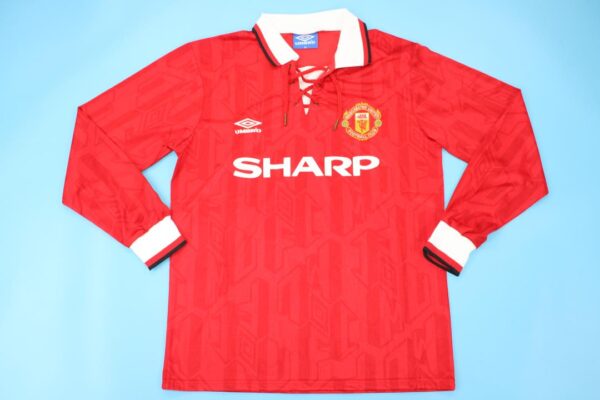 Machester United Fc Local / Fan version / Manga larga / Retro 92-94
