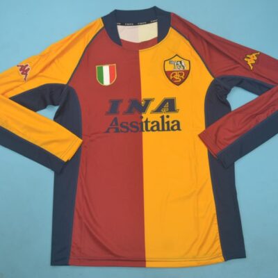 AS Roma FC Local / Fan version / Manga Larga / Retro 01-02