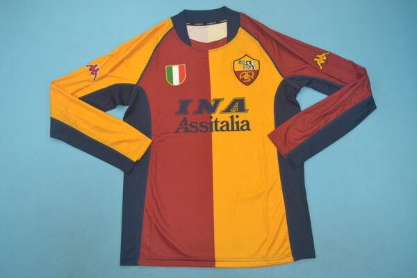 AS Roma FC Local / Fan version / Manga Larga / Retro 01-02