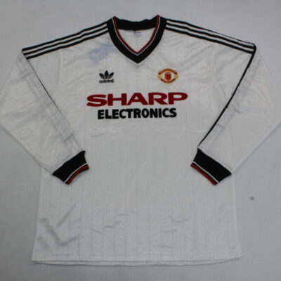 Machester United Fc Visitante / Fan version / Manga larga / Retro 82-84