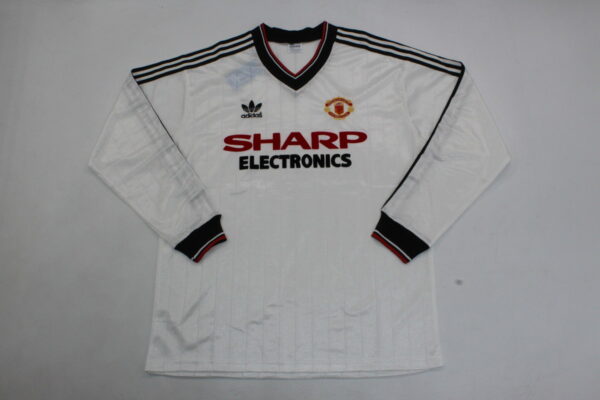 Machester United Fc Visitante / Fan version / Manga larga / Retro 82-84