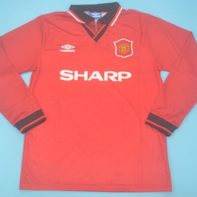 Machester United Fc Local / Fan version / Manga larga / Retro 94-96