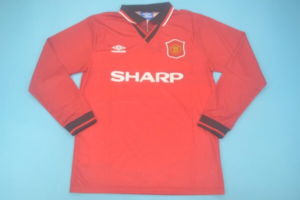 Machester United Fc Local / Fan version / Manga larga / Retro 94-96