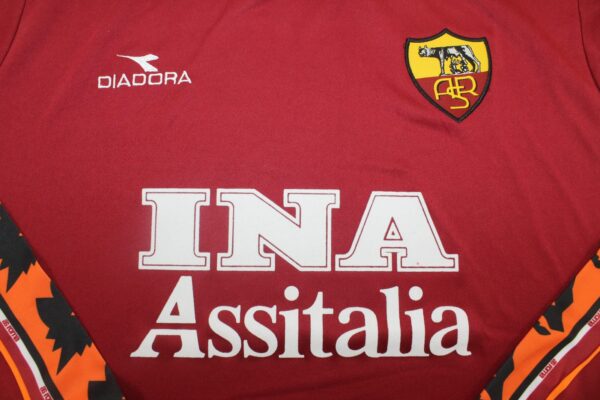 AS Roma FC Local / Fan version / Manga Larga / Retro 98-99 - Imagen 3