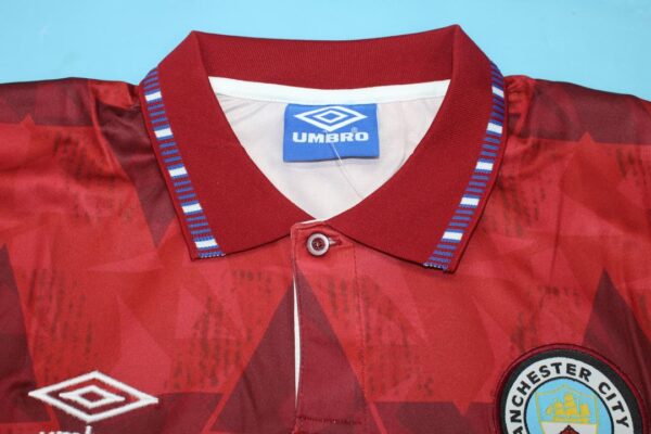 Manchester City Fc Visitante / Fan version / Retro 90-92 - Imagen 4