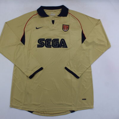 Arsenal Fc Visitante / Fan version / Manga Larga / Retro 01-02