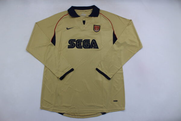 Arsenal Fc Visitante / Fan version / Manga Larga / Retro 01-02