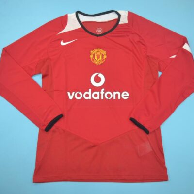 Machester United Fc Local / Fan version / Manga larga / Retro 05-06