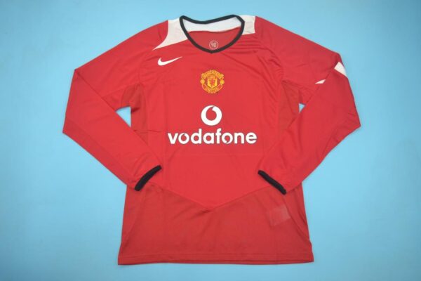 Machester United Fc Local / Fan version / Manga larga / Retro 05-06