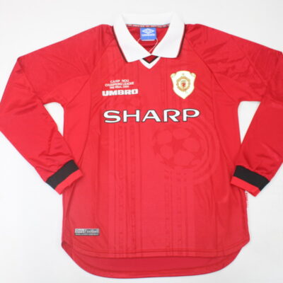 Machester United Fc Local / Fan version / Manga larga / Final Ucl / Retro 99-00