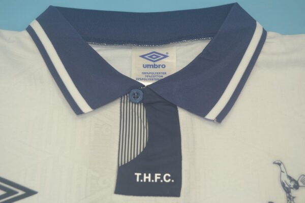Tottenham Hotspur Fc Local / Fan version / Retro 91-93 - Imagen 4