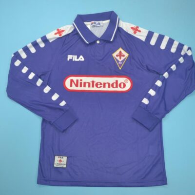 ACF Fiorentina Local / Fan version / Manga Larga / Retro 98-99