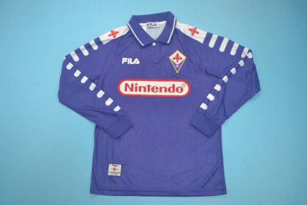 ACF Fiorentina Local / Fan version / Manga Larga / Retro 98-99
