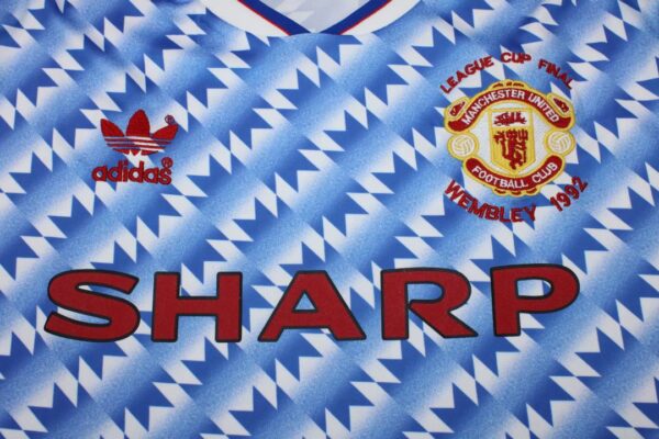 Machester United Fc Visitante / Fan version / Final Copa liga / Retro 90-92 - Imagen 4