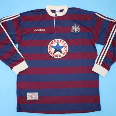 Newcastle United FC Visitante / Fan version / Manga Larga / Retro 95-96