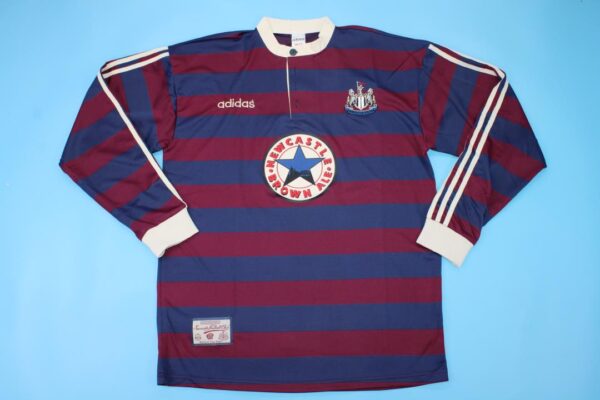 Newcastle United FC Visitante / Fan version / Manga Larga / Retro 95-96