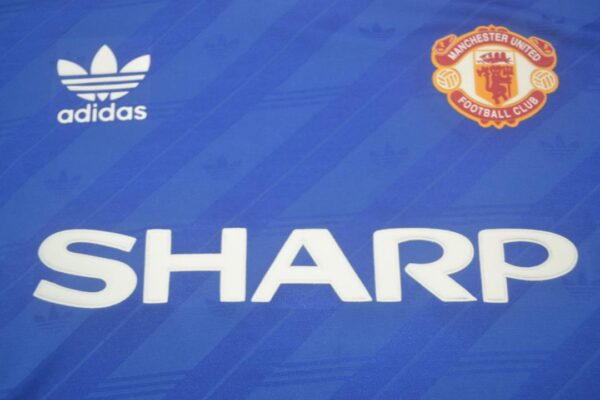 Machester United Fc Tercera equipacion / Fan version / Manga larga / Retro 88-90 - Imagen 2