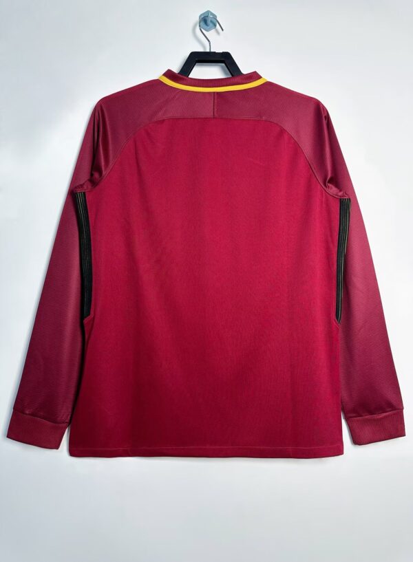 AS Roma FC Local / Fan version / Manga Larga / Retro 17-18 - Imagen 2