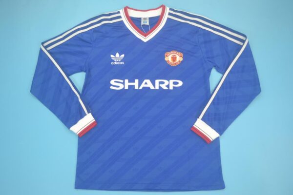 Machester United Fc Tercera equipacion / Fan version / Manga larga / Retro 88-90