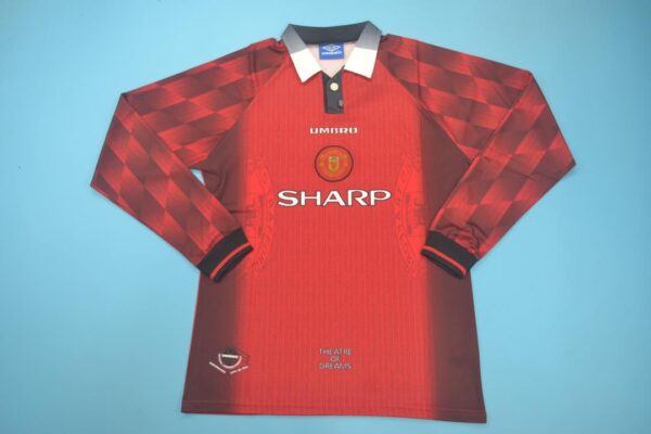 Machester United Fc Local / Fan version / Manga larga / Retro 96-98