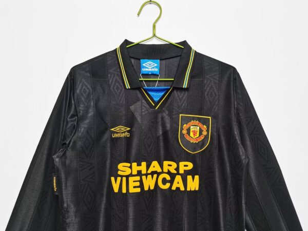 Machester United Fc Visitante / Fan version / Manga larga / Retro 93-95 - Imagen 4
