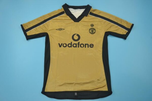 Machester United Fc Gold / Centenario Edition / Fan version / Retro 01-02