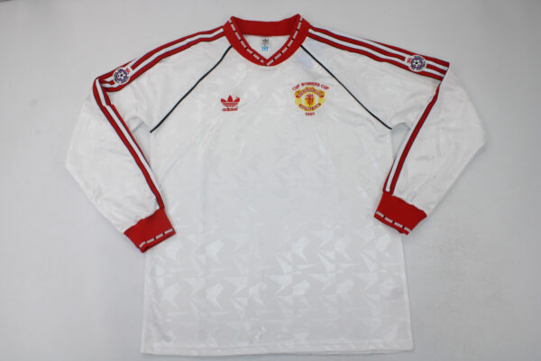 Machester United Fc Tercera equipacion / Fan version / Manga larga / Campeón / Retro 90-92