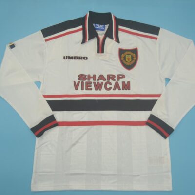 Machester United Fc Visitante / Fan version / Manga larga / Retro 97-99