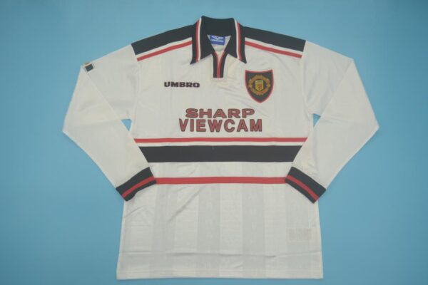 Machester United Fc Visitante / Fan version / Manga larga / Retro 97-99