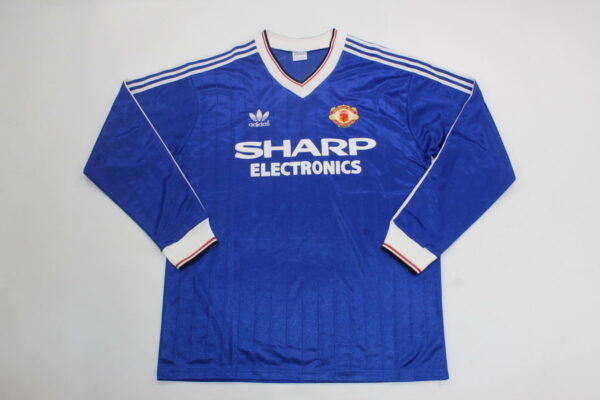 Machester United Fc Tercera equipacion / Fan version / Manga larga / Retro 82-84