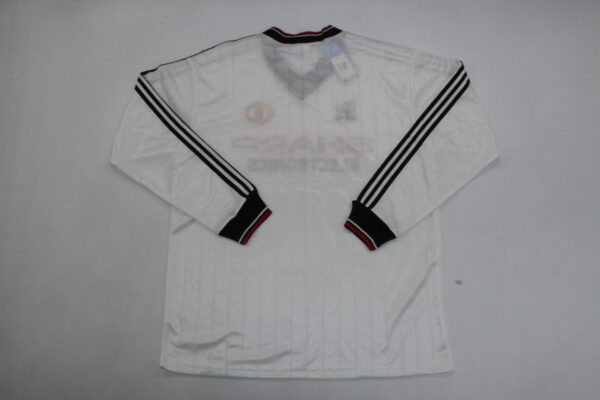 Machester United Fc Visitante / Fan version / Manga larga / Retro 82-84 - Imagen 4