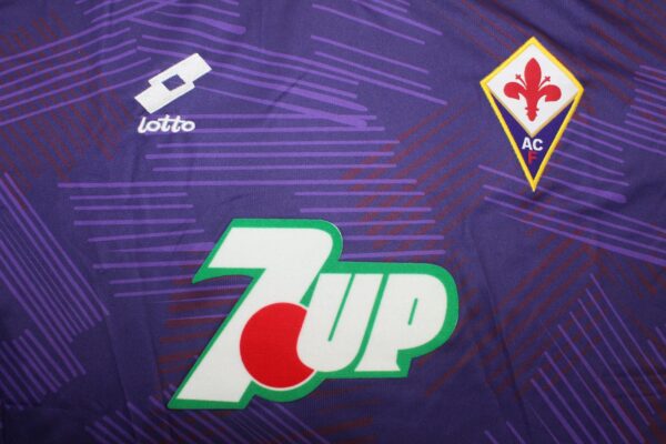 ACF Fiorentina Local / Fan version / Manga Larga / Retro 92-93 - Imagen 4