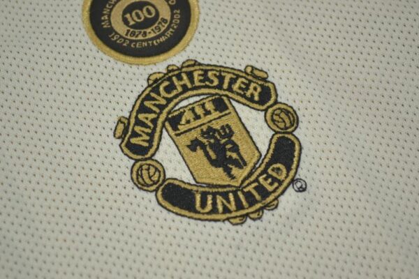 Machester United Fc White / Centenario Edition / Fan version / Retro 01-02 - Imagen 3