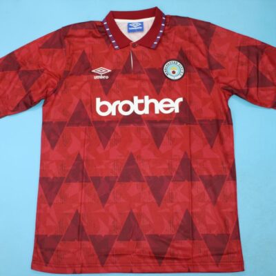 Manchester City Fc Visitante / Fan version / Retro 90-92