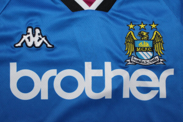 Manchester City Fc Local / Kid version / Fan version / Retro 98-99 - Imagen 2