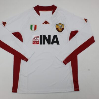 AS Roma FC Visitante / Fan version / Manga Larga / Retro 01-02