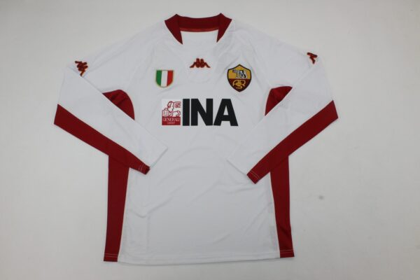 AS Roma FC Visitante / Fan version / Manga Larga / Retro 01-02