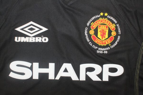Machester United Fc Visitante / Fan version / Manga larga / Retro 98-99 - Imagen 4