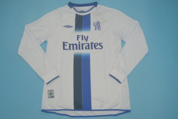Chelsea Fc Visitante / Fan version / Manga Larga / Retro 03-05