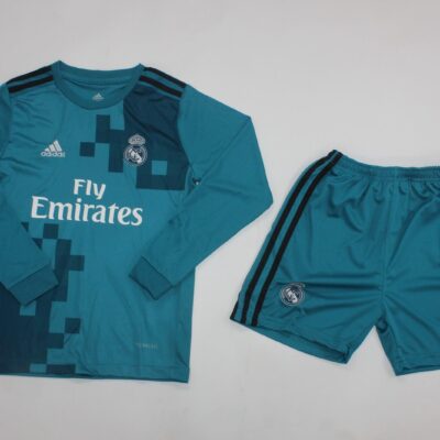 Real Madrid Tercera equipacion / Kid version / Fan version / Manga Larga / Retro 17-18
