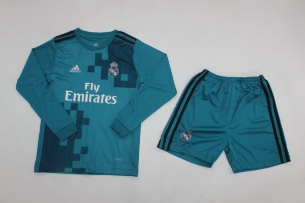 Real Madrid Tercera equipacion / Kid version / Fan version / Manga Larga / Retro 17-18